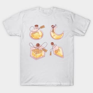 Yellow witch potions sticker set T-Shirt